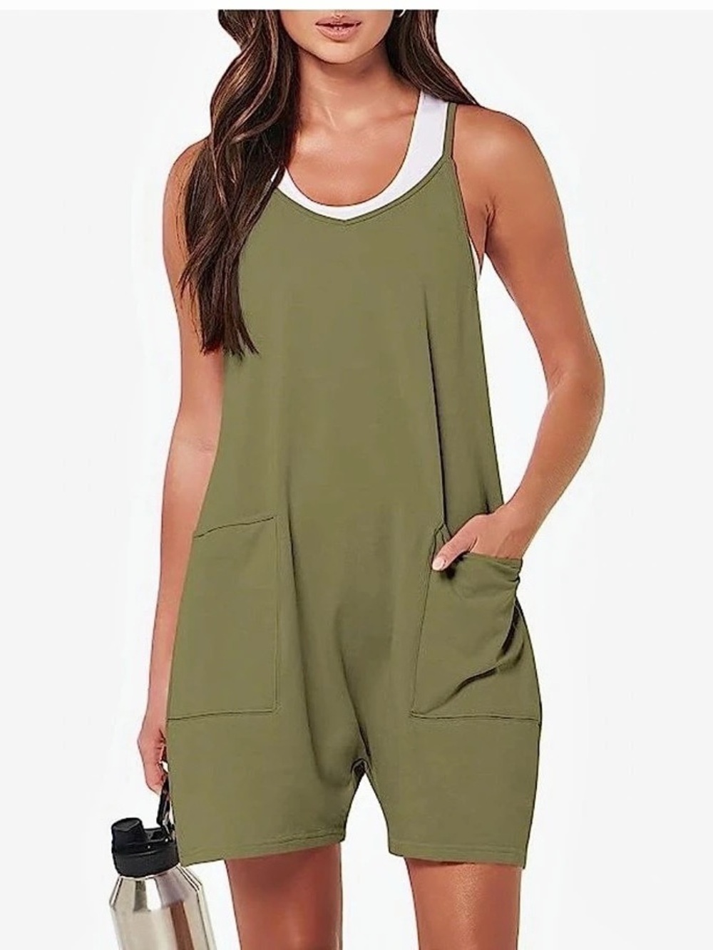 Hot Shot Romper Women's Olive Romper